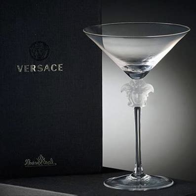 Designer Versace Cocktail & Martini Glasses 